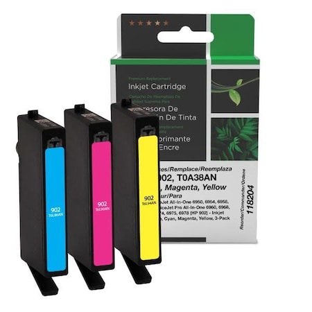 Clover Imaging Group Imaging Remanufactured Cyan, Magenta, Yellow Ink Cartridges 118204